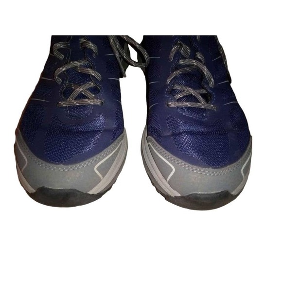 Mont-Bell Hiking Trail Gripper Shoes Low-Cut Sneakers Size 7.5 Navy Blue - Picture 3 of 9